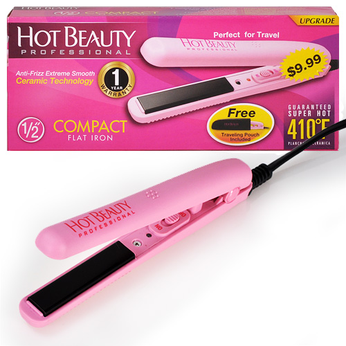 Hot Beauty Flat Iron Compact